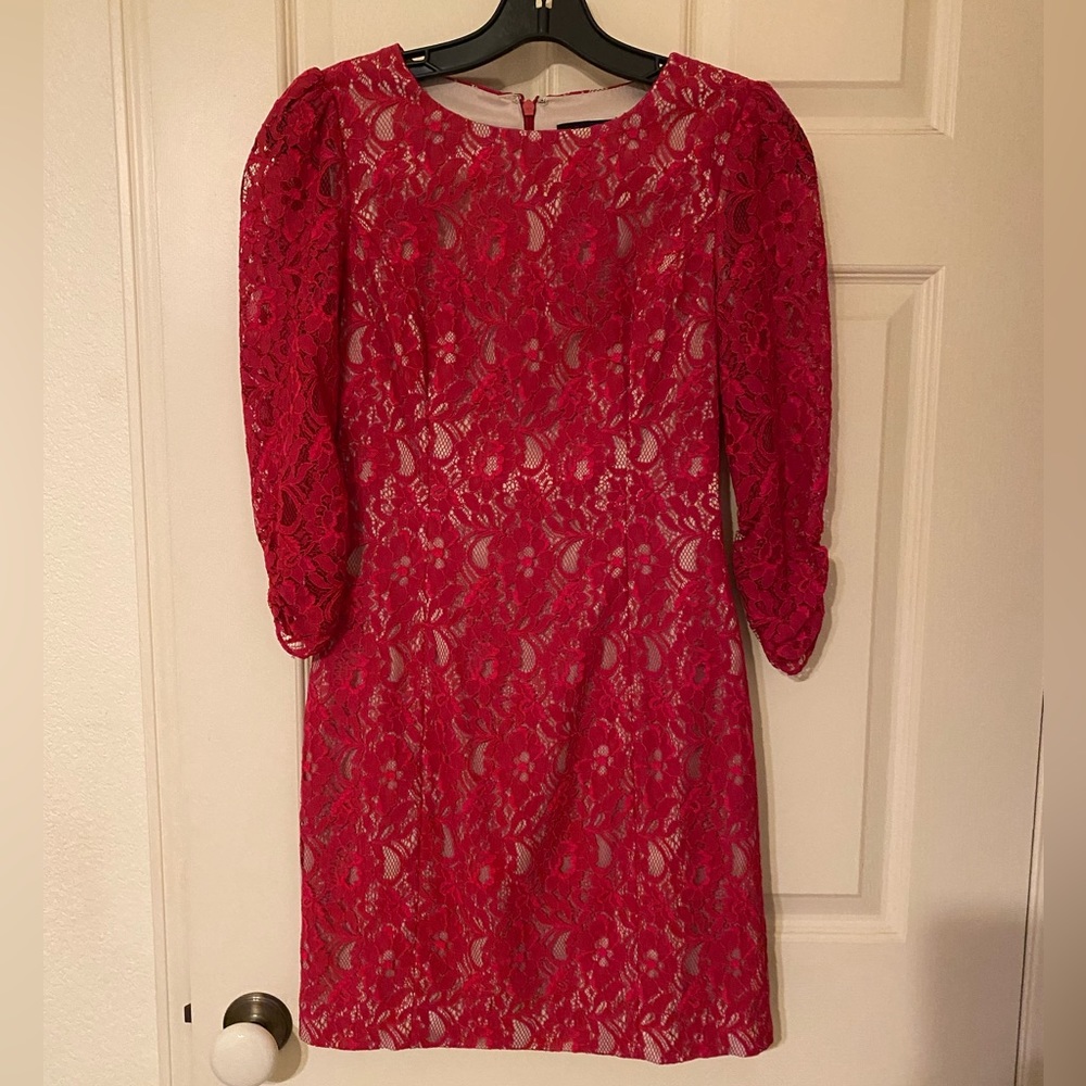 Aqua lace dress